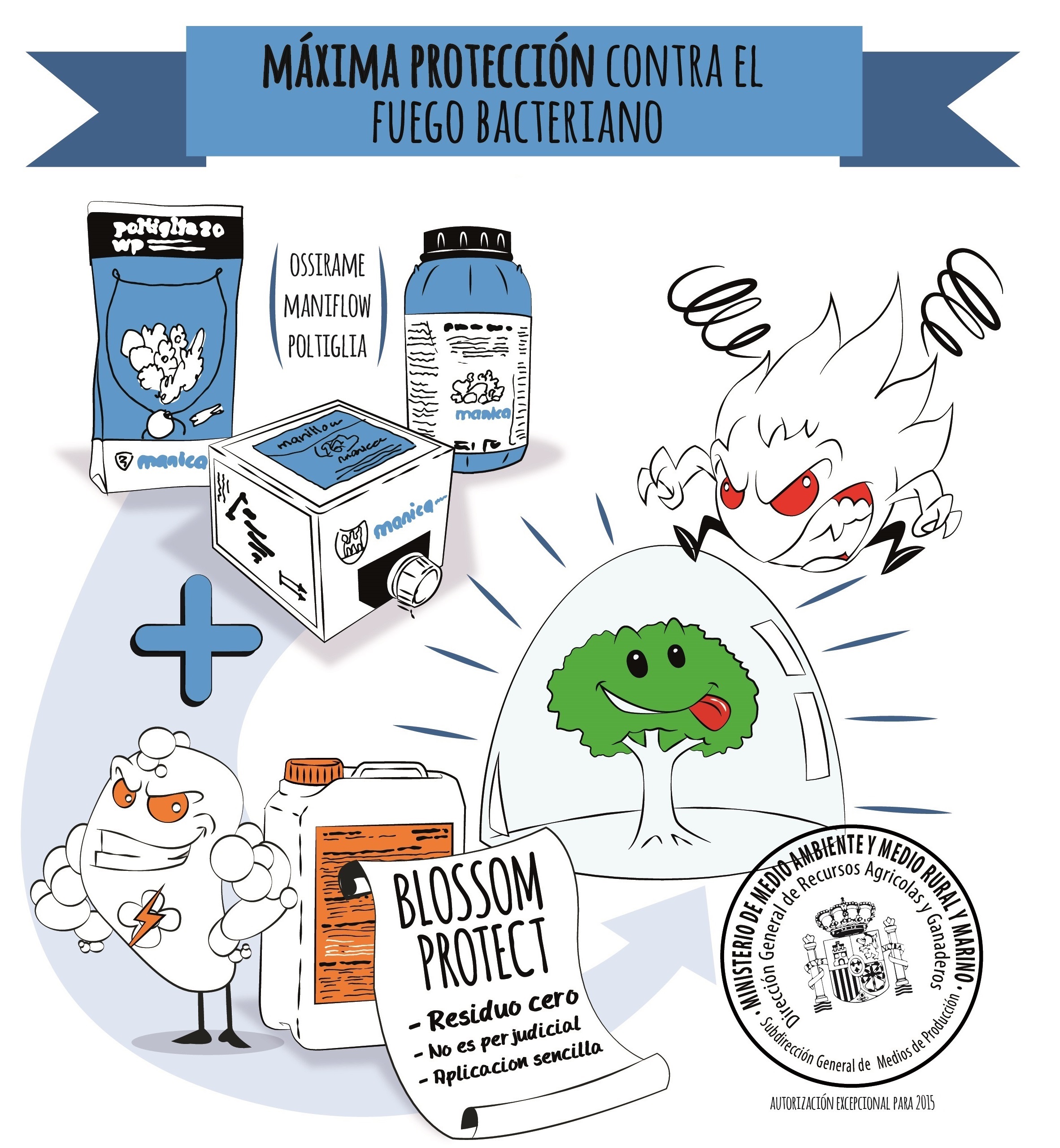 Manica presenta con éxito su “Estrategia de control integrado contra el fuego bacteriano”