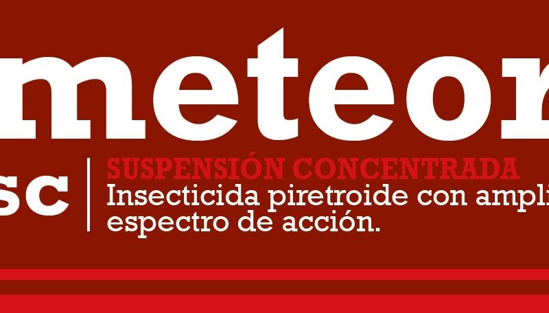 METEOR, insecticida de amplio espectro de acción - Manica Cobre