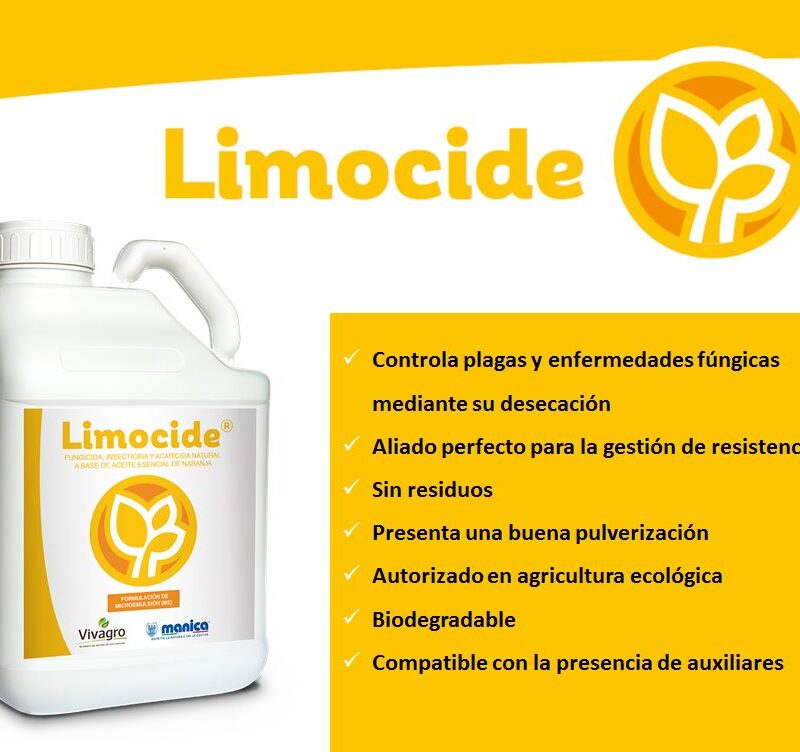 Limocide autorizado para producción integrada en Andalucía - Manica Cobre
