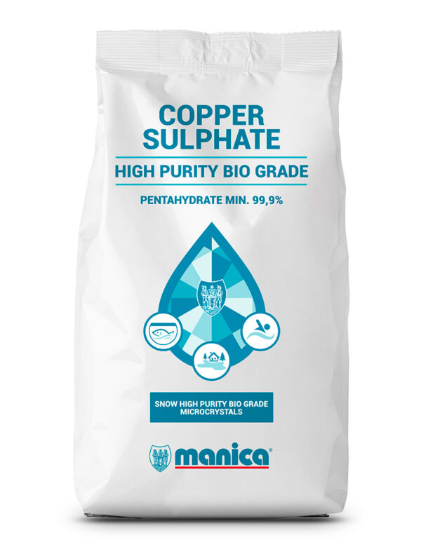 Sulfato de Cobre Alta Pureza Bio Grade - Manica Cobre